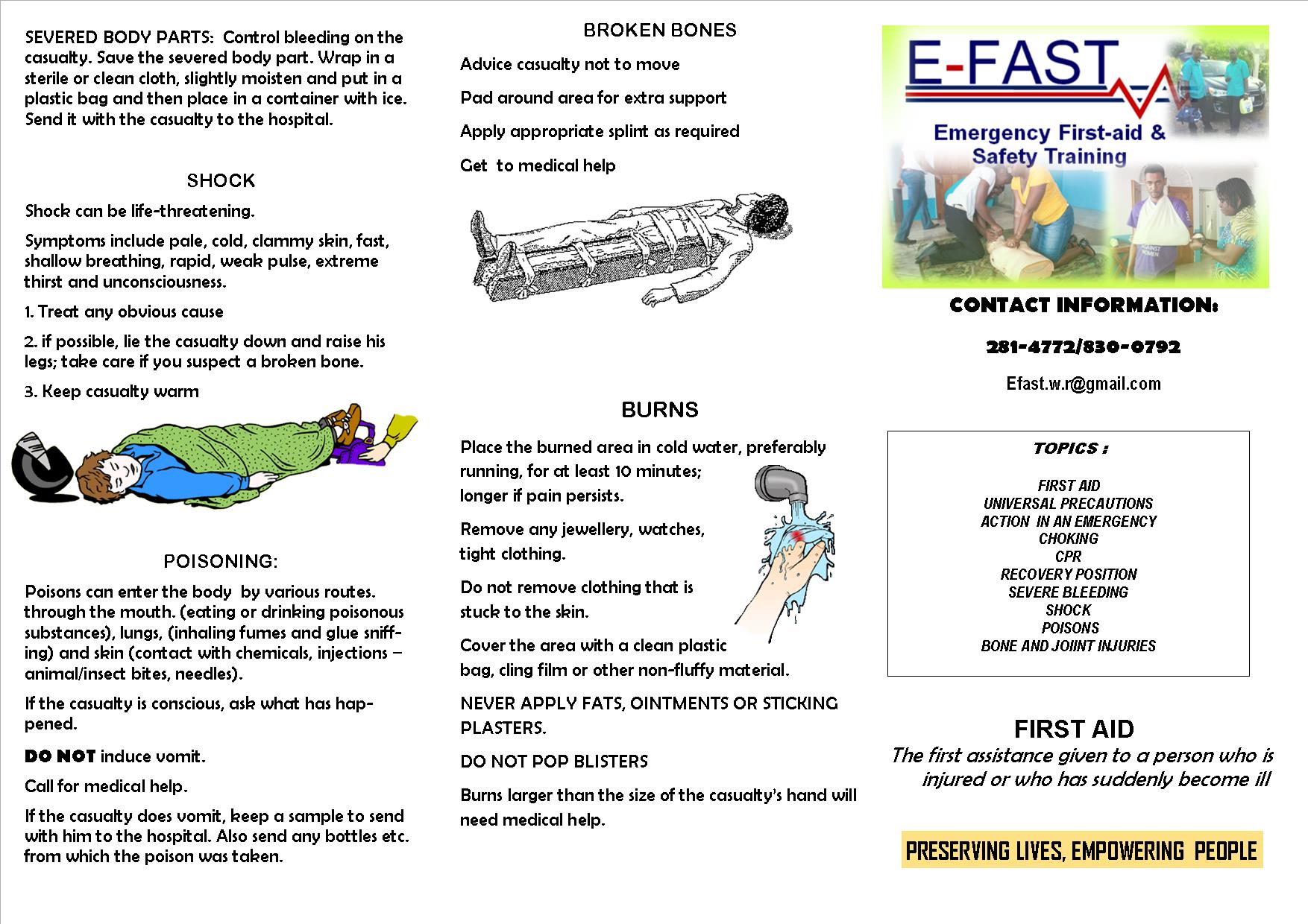 First Aid Kits Available